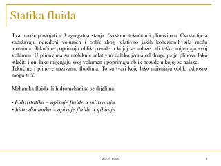 Statika fluida