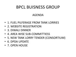 BPCL BUISNESS GROUP