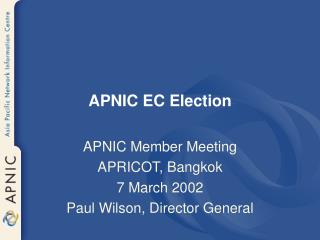 APNIC EC Election