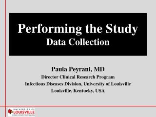 Performing the Study Data Collection