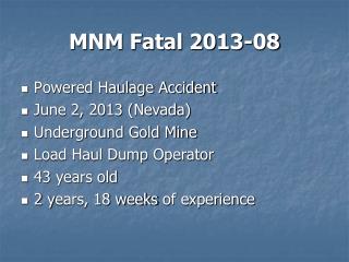 MNM Fatal 2013-08