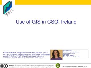 Use of GIS in CSO, Ireland