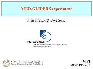 MED-GLIDERS experiment