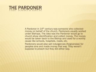 The Pardoner