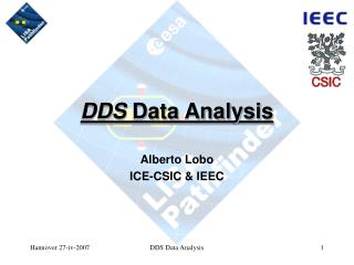 DDS Data Analysis