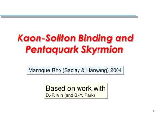 Kaon-Soliton Binding and Pentaquark Skyrmion