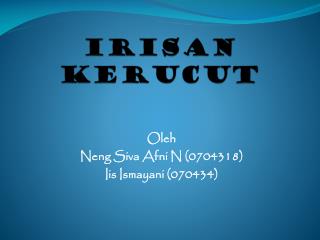 IRISAN KERUCUT