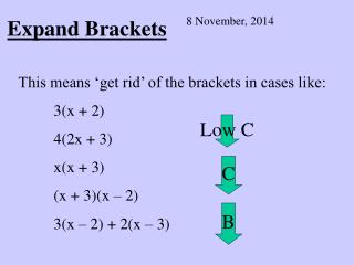 Expand Brackets