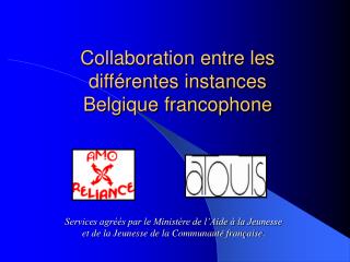 Collaboration entre les différentes instances Belgique francophone