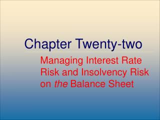 Chapter Twenty-two