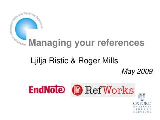 Managing your references