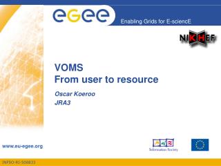 VOMS From user to resource