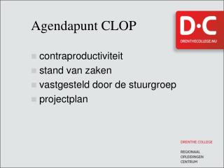 Agendapunt CLOP