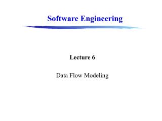 Lecture 6 Data Flow Modeling