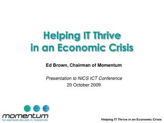 Helping IT Thrive in an Economic Crisis
