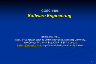 COSC 4406 Software Engineering