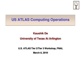 US ATLAS Computing Operations