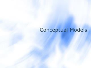 Conceptual Models