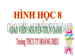 GIÁO VIÊN: NGUYỄN THÚY OANH