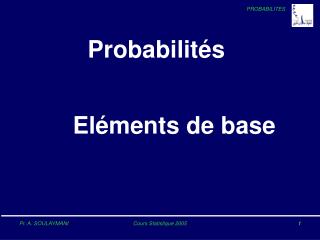 Probabilités