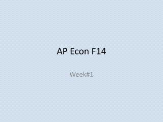 AP Econ F14