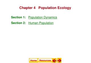 Chapter 4 Population Ecology