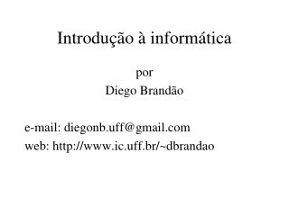 Introdução à informática