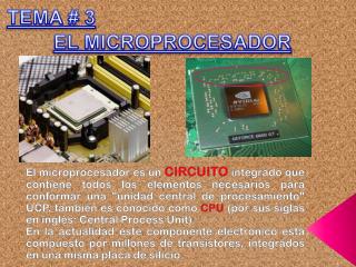 EL MICROPROCESADOR