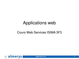 Applications web