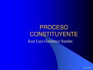 PROCESO CONSTITUYENTE