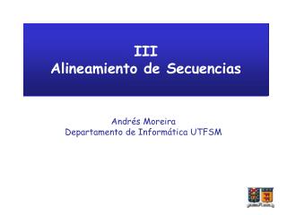 III Alineamiento de Secuencias