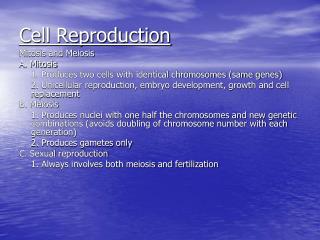 Cell Reproduction