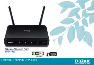 Technical Training: DAP-1360