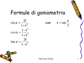 Formule di goniometria