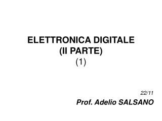 ELETTRONICA DIGITALE (II PARTE) (1)