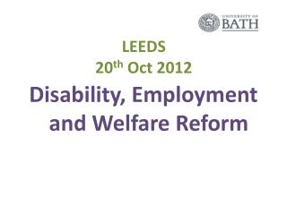 LEEDS 20 th Oct 2012