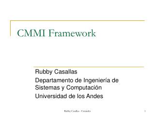 CMMI Framework