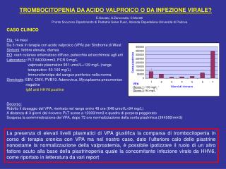TROMBOCITOPENIA DA ACIDO VALPROICO O DA INFEZIONE VIRALE?
