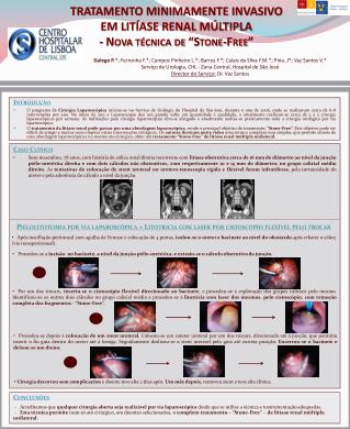 TRATAMENTO MINIMAMENTE INVASIVO EM LITÍASE RENAL MÚLTIPLA - Nova técnica de “Stone-Free”