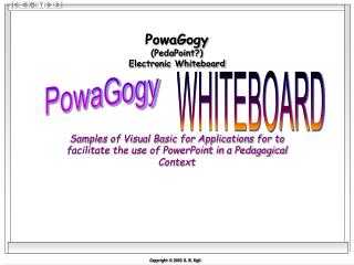 PowaGogy (PedaPoint?) Electronic Whiteboard