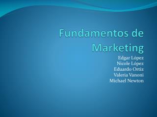 Fundamentos de Marketing