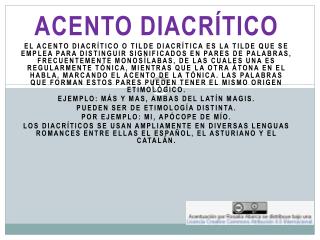 Acento diacrítico