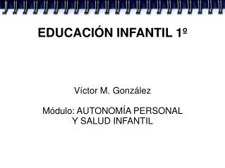 EDUCACIÓN INFANTIL 1º