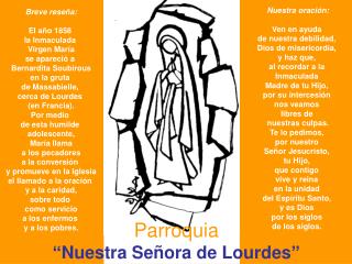 Parroquia “Nuestra Señora de Lourdes”