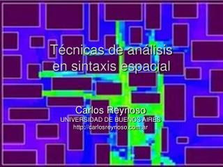 Técnicas de análisis en sintaxis espacial