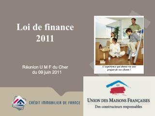 Loi de finance 2011