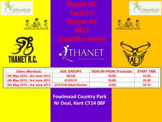 Thanet RC Deal Tri Thanet AC 2013 Duathlon Series