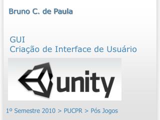 GUI Criação de Interface de Usuário