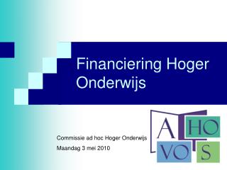 Financiering Hoger Onderwijs