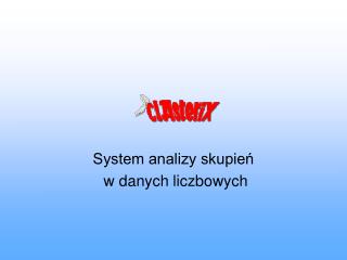 System analizy skupień w danych liczbowych